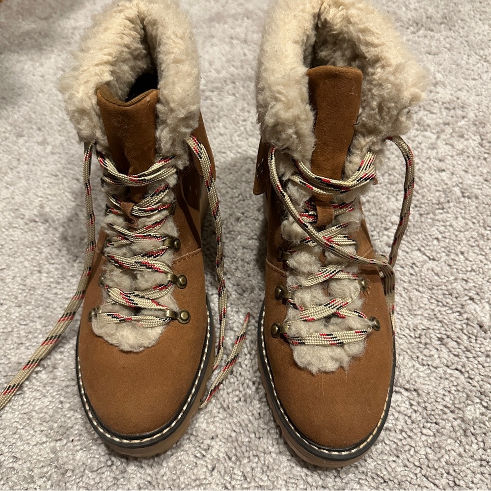 Time and Tru Tan Winter Boots 7.5